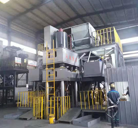 1000噸石墨坩(gān)埚液壓機(ji)