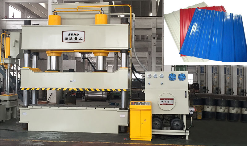 不鏽鋼(gāng)雨搭防雨棚成(chéng)型液壓機