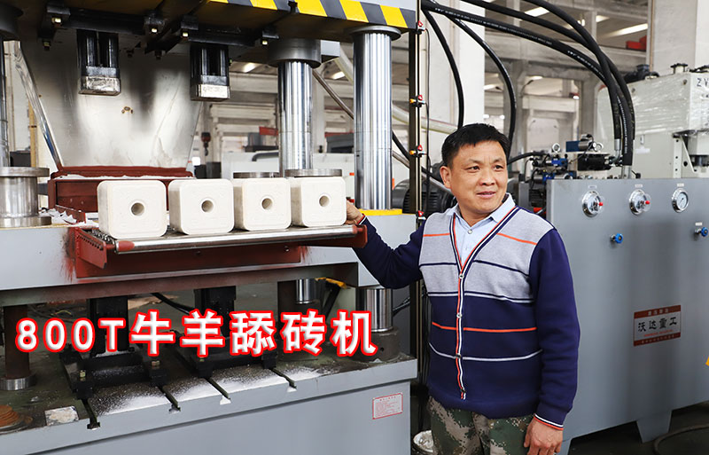 800噸粉末成型(xing)牛羊舔磚鹽磚(zhuan)機
